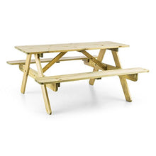 blumfeldt Picknickerchen - Tavolo da Picnic per Bambini, Tavolo da Picnic e da Gioco, Stabile, in Legno di Pino, Resistente agli Agenti Atmosferici, Spessore Legno 2cm, Legno