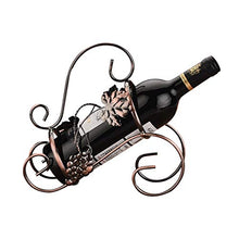 Lxlxq Cremagliera del Vino Europeo Cremagliera del Vino Creativo Retro Ornamenti in Ferro battuto Fashion Simple Wine Bottle Rack