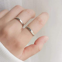 Anelli per coppia, anelli per donna uomo, anelli regolabili con motivo sole luna, anelli per coppia in rame per matrimonio, fidanzamento, tutti i giorni e hobby