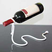 WEIFLY 2 Pezzi Creativa Vino Decorativa Domestica Bottle Holder, Decorazione Domestica Interni Mestieri di Natale Scultura in Metallo Regalo, Vino Tradizionale Rack Craft,Nero