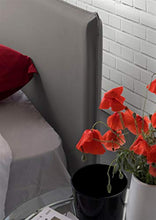 Talamo Italia Letto Anna matrimoniale con contenitore sfoderabile, Made in Italy Grigio con Materasso, cm 160 x 200