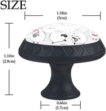 Libro regalo con collana di pecora bianca e cappello Pomelli per Porta Set di 4 Pomelli per Mobili Manopole per Cassetti Cucina Armadio Vetro