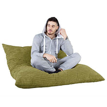 Lounge Pug®, Cuscino Pouf Sacco XL, C450L CloudSac, Pieno De Fiocchi di Lattice e Poliestere, Corda Classica - Lime