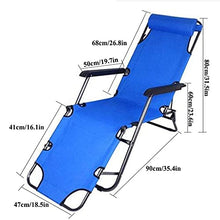ANBO Sedia A Sdraio da Spiaggia, Sedie da Giardino Pieghevoli Portatili per Esterni Sdraio da Giardino Sdraio con Cuscino Sdraio da Giardino per Campeggio All'aperto