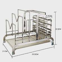 LYM &ripiano di stoccaggio Mensole da Cucina, mensola Multifunzione in Acciaio Inossidabile Scaffale di Finitura