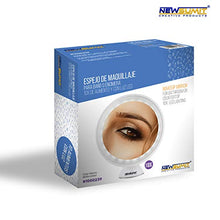 NEWSUMIT Specchio per Il Trucco con Lente d'Ingrandimento 10X con Luce a LED, Specchio cosmetico Illuminato 10X, con Potente Ventosa, Rotazione a 360 ° - utile Anche per i Viaggi.