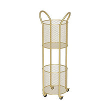 YIN YIN Carrello per Ripiani Carrello for mensole, cremagliera in Ferro battuto Grande capacità Mobile conveniente Bagno Sala da Pranzo Cucina Studio Rack, 3 Colori, 27X30X90CM Carrello a rulli