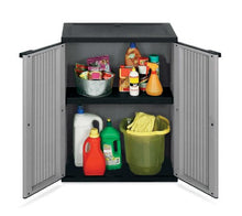 ARMADIO IN RESINA ANTIURTO TERRY 68x37x85H 2 ANTE 2 RIPIANI JOKER 68SL ESTERNO