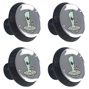 Set di 4 maniglie rotonde per armadio da cucina, credenza, cassettiera, cassettiera, con viti, per cucina, comò, armadietto, bagno, armadio