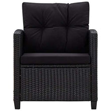 Festnight 6 pz Set Divani da Giardino con Cuscini Divano Angolare da Giardino Esterno in Polyrattan Divani Modulari Grigio Scuro/Nero