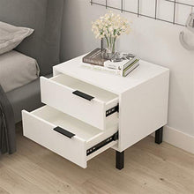 SZJ Comodino,Castello con cassetti Bianco Cassettiera Cassetti Modern Organizer unità di stoccaggio Tavolo Comodino per Soggiorno Camera da Letto
