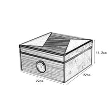 Cigar Box, Cigar Humidor Humidor, Legno di Cedro Cigar Box, Portable Cigar Box può Tenere 30 Alta qualità (Size : 22x22x11.2cm)