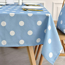 WSJIABIN Tovaglia per Decorazioni per la casa Tovaglia nordica Semplice Moderna Tessuto in Cotone Lino Piccoli Punti Blu freschi tovaglia da tè Impermeabile