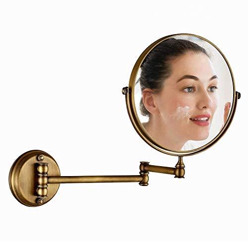 Specchio Specchio per Il Trucco Specchio a Parete a Muro Vanity Specchio Specchio da Bagno a Doppia Faccia Mirror Specchio Verde Bronzo Specchio Movoo