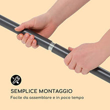 blumfeldt Flex-Shade - Parasole, Materiale: Poliestere, Fattore di Protezione UV: 50, Gamba di Appoggio in Alluminio, Idrorepellente, Superficie: 150x210 cm, Grigio Scuro