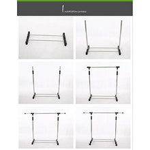 XYBB Armadio Camera da Letto Semplice Assemblaggio Inacciaio Inox Rimovibile Double Rod Asciugatura Camera da Letto Vestiti 90-145 * 90-155 2