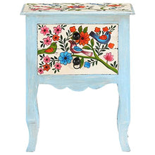 vidaXL Comodino Dipinto a Mano 40x30x50 cm in Legno Massello di Mango