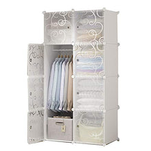 ZWYSL Appendiabiti Portatile Cabina Armadio Componibile Cassettiera Plastica Assemblaggio del Cabinet Stoccaggio di Plastica Armadio Pensile (Size : 8 Doors)