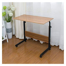 SXGKY Pieghevole da Tavolo Computer Portatile Registrabile Laptop Desk Ruota Portatile Ping può Essere Sollevato in Piedi Desk Scrivania Portatile FF (Color : Dark Khaki)