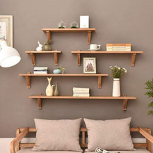 Elegante Semplicità Scaffale a Muro Scaffalature Sospese Scaffali in Legno Massello Camera da Letto, 40 cm / 60 cm / 80 cm / 100 cm / 120 cm, HJJ,