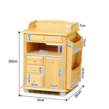Yyqx Comodino Comodino in Legno massello Semplice Moderno con armadietto Laterale della Camera da Letto dell'armadietto del Pino Comodini Letto