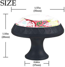Frutti estivi luminosi Pomelli per Porta Set di 4 Pomelli per Mobili Manopole per Cassetti Cucina Armadio Vetro