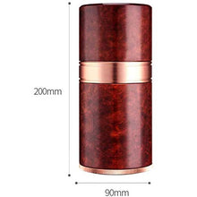 SHYPT Portatile da Viaggio in Pelle Cigar Humidor - Wearable e sigillabile Portable Desktop Cedar Legno ricoperto Humidor