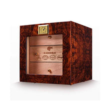 YAeele. Cigar Box, Tre Strati di Cedar Cigar Humidor, Piano Vernice Cigar Cabinet Good Mood, Good Life (Colore: Brown)
