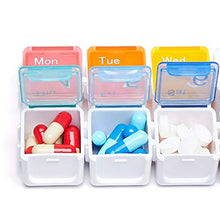 YUBIN Portapillole da 7 Giorni con Timer Custodia per promemoria per medicinali Scatola settimanale Portapillole per