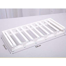 LXH-SH Cremagliera del Vino Nana Bianca in Legno Tazza del Vino Scaffale, Parete di Vetro Rack Storage Cucina stemwares Holder 58x25cm scaffali Vino contatore