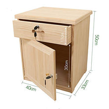 LULUVicky Comodino Petto Legno Night Stand con Tavolo cassetto di Legno Solido Governo di immagazzinaggio Creativa Pine Comodino gabinetto Fine for Living Camera Night Stand