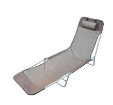 homcom Outsunny Sedia a Sdraio Lettino Reclinabile da Giardino Spiaggia Piscina 182x56x24,5cm caffè