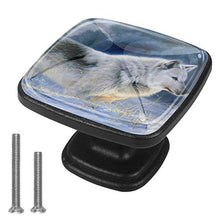 lupo grigio 4 PCS Pomelli per Porta, Pomolo per Mobile, Pomelli per Mobili con Viti, Maniglia per Armadietto, Pomelli per Porta, Pomelli per Cassetti per Porta, Armadio, Cassetto e Credenza