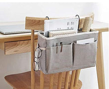 Honyan, organizer da comodino da appendere al comodino, multifunzione, da appendere, grande capacità, colore: grigio