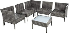 Giardino Mobili Lounge Set Giardino Lounge Sgabello Sgabello Sgabello Sofa Ristorante Lounge Set Vine Mobili da giardino Set da giardino Set Set,Grey