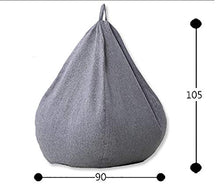 Divano pigro Bean Bag Lazy Couch Chair Piccolo Appartamento Single Bedroom Small Sofa in Cotone e Lino Rimovibili (Colore : Beige)
