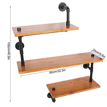 Zerone - Scaffale da Parete in Stile Industriale, Stile Industriale, Stile Industriale, retrò, per Tubi d'Acqua, scaffalature Fai da Te