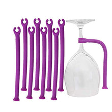 PPX Supporti Reggi Bicchieri da Vino, in Silicone, per Cestelli della Lavastoviglie, per Mantenere i Calici di Vino al Sicuro 8 Pezzi