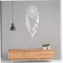 Dream Catcher Hanging decorazione della parete di tessuto Handmade Large White Dream Catcher con Piume per accessori per la casa in camera Mobili da giardino