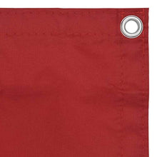 vidaXL Paravento da Balcone Rosso 120x300 cm in Tessuto Oxford