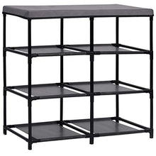 Tidyard Armadietto con 6 Cassetti in Acciaio e Stoffa Grigio,Cassettiera con Cestini,Armadietto Camera da Letto,Armadietto da Bagno 55x29x55 cm
