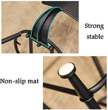 Yxsd - Sgabello da bar per mobili da bar, bar, pub, cucina, sala da pranzo, telaio in metallo nero, schienale di sicurezza (dimensioni: 75 cm)