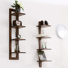 Una partizione Libreria Bagagli Display Rack Riferimento specifico Taglie di Alta qualità Rovere consistenza compatta Tiers Parete Solida Legno Legno, Materiale: (Size : B)