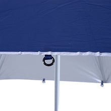 Outsunny Ombrellone Tenda Parasole 2 in 1 da Giardino Spiaggia Protezione UV 50 in Poliestere Ferro con Borsa di Trasporto 210x 222cm