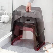 Niduo Bear Sgabello da Bagno per la casa Sgabello da Bagno per Anziani, Antiscivolo Panco Piccolo Stackabkle Soggiorno Scarpa Sgabello Che Cambia Sgabello Spessore PCTG,Grigio