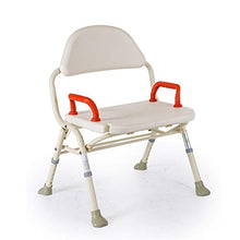 Sgabello da doccia Pieghevole in lega di alluminio Ampliata doccia bagno bagno sedia Sgabello regolabile in altezza con braccioli antiscivolo Bath Sgabelli ( Color : Photo Color , Size : Free size )