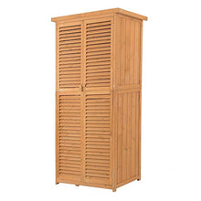 miozzi Armadio Mobile Portaoggetti da Giardino 87x46,5x160 cm in Legno