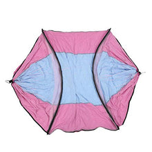 SALUTUYA Amaca Portatile ylon Paracadute in Tessuto, per Viaggi in Campeggio all'aperto(Light Blue Powder)