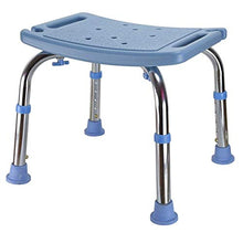 SETSCZY Sgabelli da Bagno, Sedia da Doccia Regolabile/Sgabello da Bagno con Gambe in Alluminio durevoli/con Protezione antimicrobica,Blu