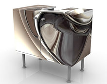 Apalis Design Vanity Lucido 60 x 55 x 35 cm, Piccolo, Largo 60 cm, Regolabile, lavandino, lavabo, Rubinetto per lavabo da Bagno, Armadio, unità di Base, Bagno, Narrow, Flat